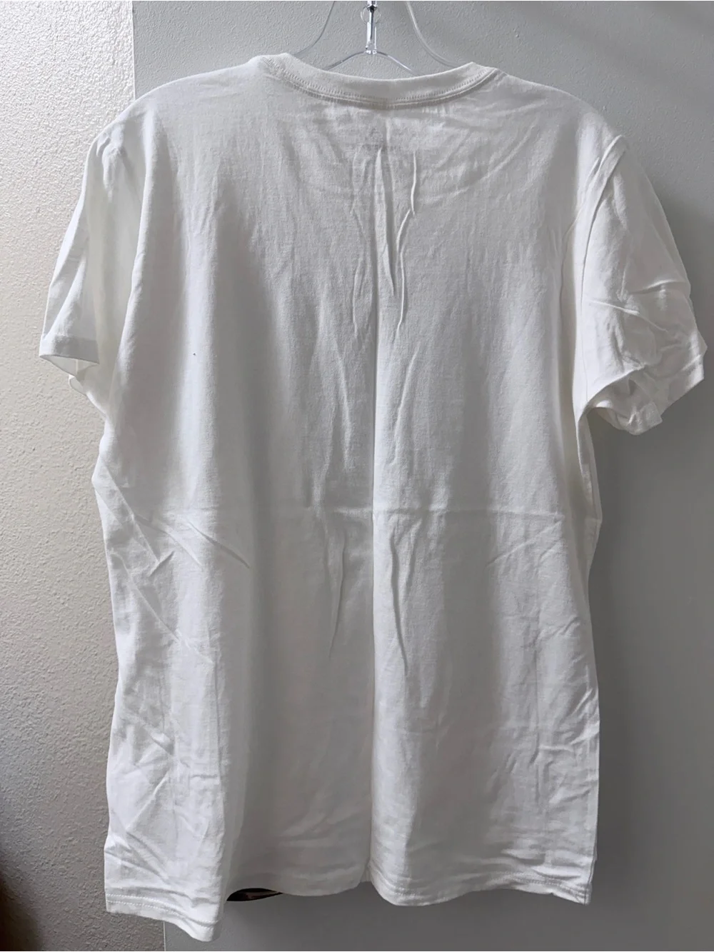 Adidas Women's White Graphic Logo Tee - Light Blue Print